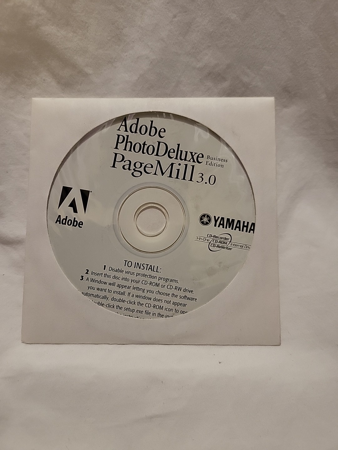 Adobe Photo Deluxe Business Edition 3.0 - CD ONLY - SERIAL # NOT INCLUDED