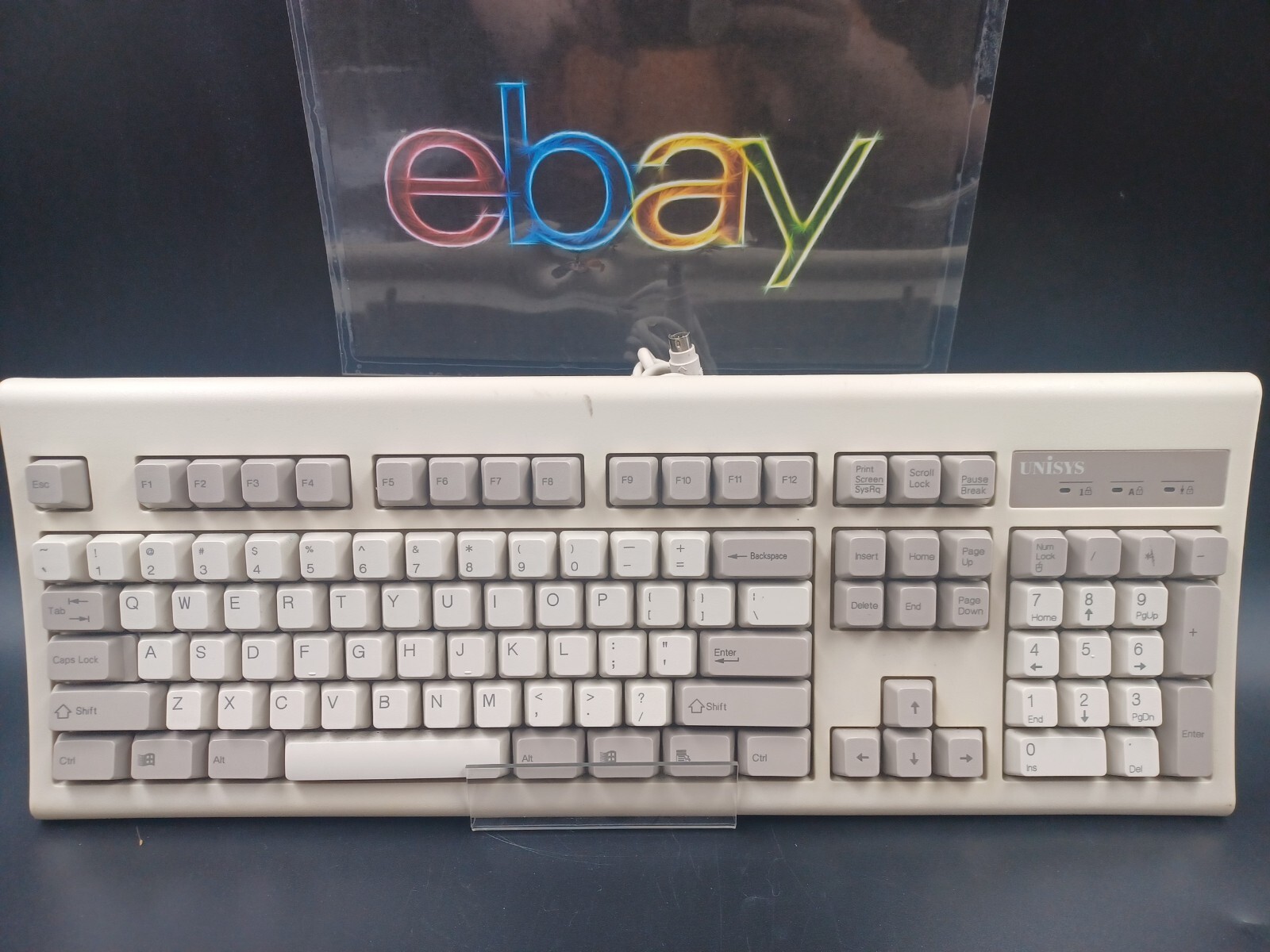 Rare Vintage Unisys Keyboard KB-6923 PS/2