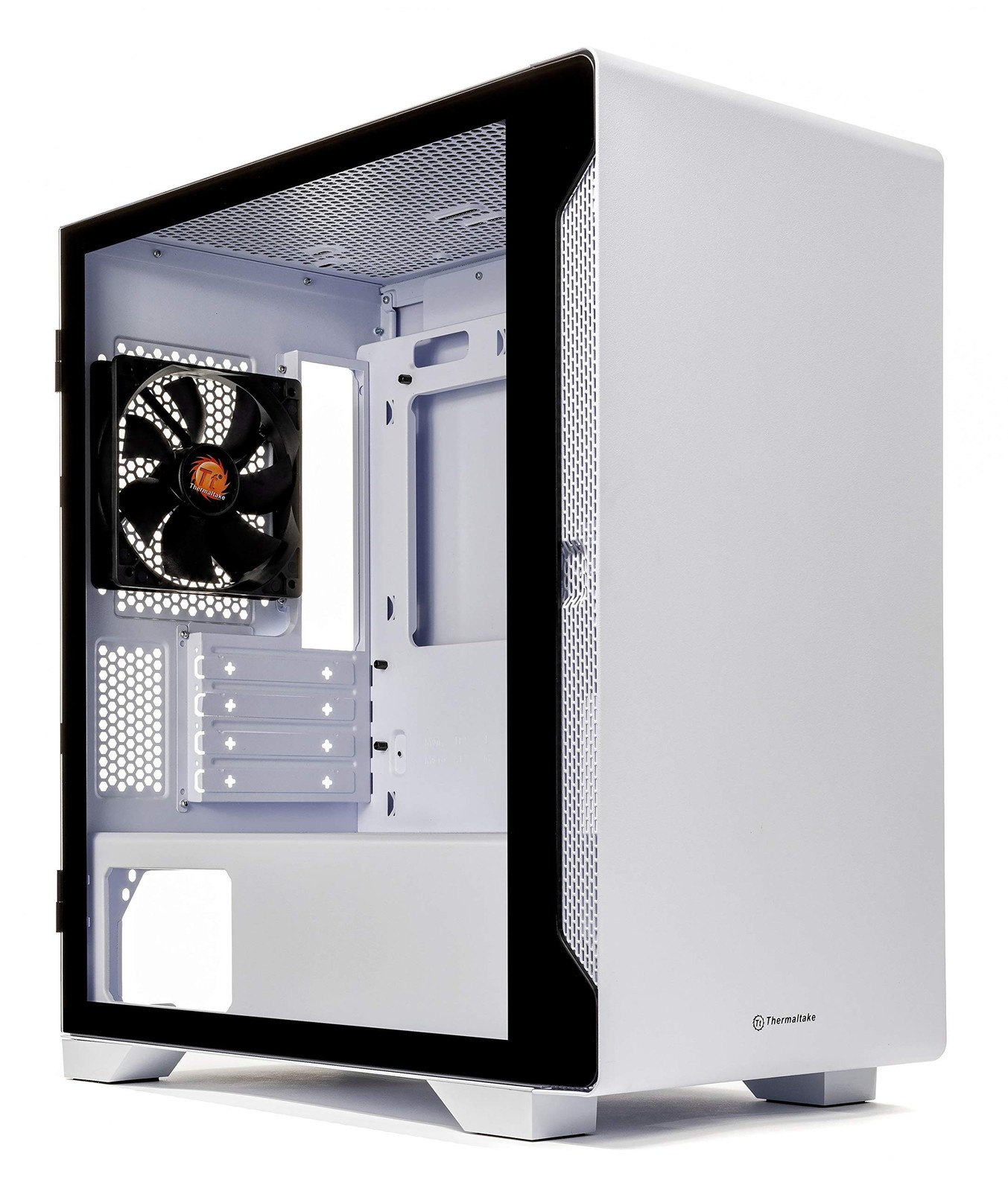 Thermaltake S100 Tempered Glass Snow Edition Micro-ATX mini-Tower Computer Ca...