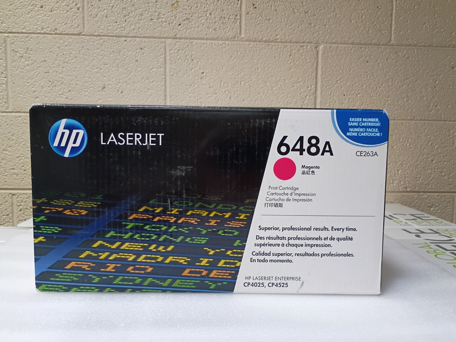 HP 648A Magenta Laser Toner Cartridge CE263A - New  Sealed Box