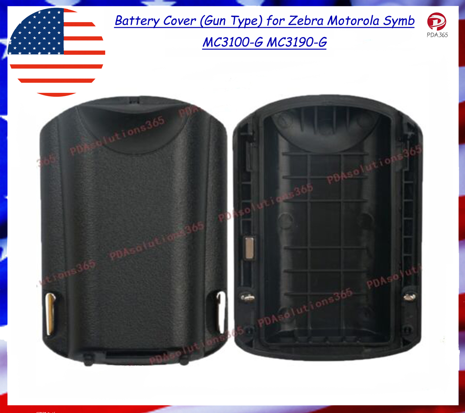 2pcs Battery Cover (Gun Type) for Zebra  Symb MC3100-G MC3190-G
