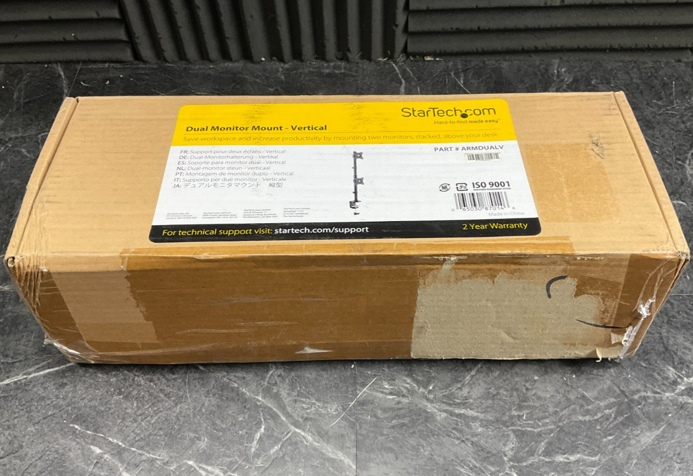 StarTech Vertical Desk Mount Dual Monitor Arm ARMDUALV✨🔥✨NEW SEALED INSIDE✨🔥✨