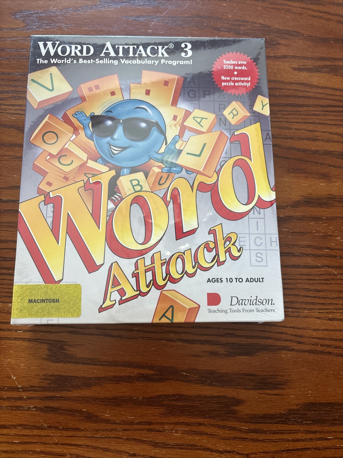 Vintage Word Attack 3 Vocabulary Program for Macintosh 3.5" Disk - New Sealed