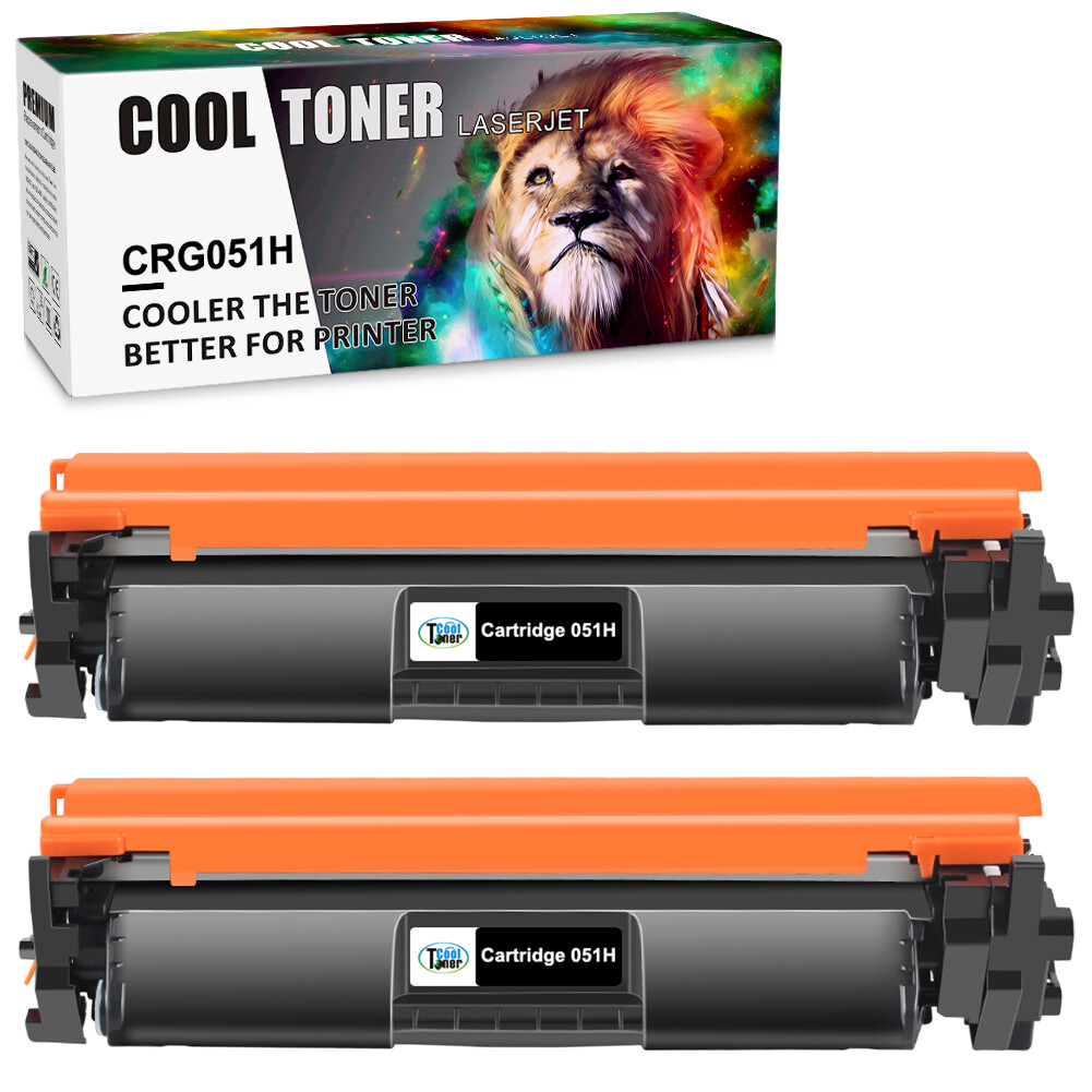 2P Compatible Replacement for Canon 051 Black Toner 2PK for ImageCLASS LBP162dw