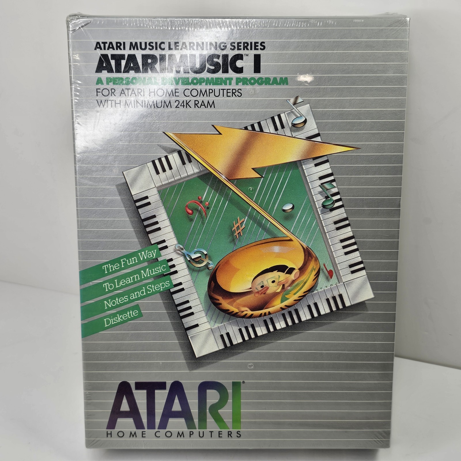 SEALED ATARIMUSIC I - Vintage Atari Music Learning Computer Software Disk - NEW