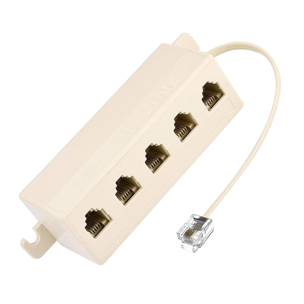 Adapter 5 Way Outlet 6P4C RJ11 RJ12 Telephone Phone Modular Jack Line Splitte...