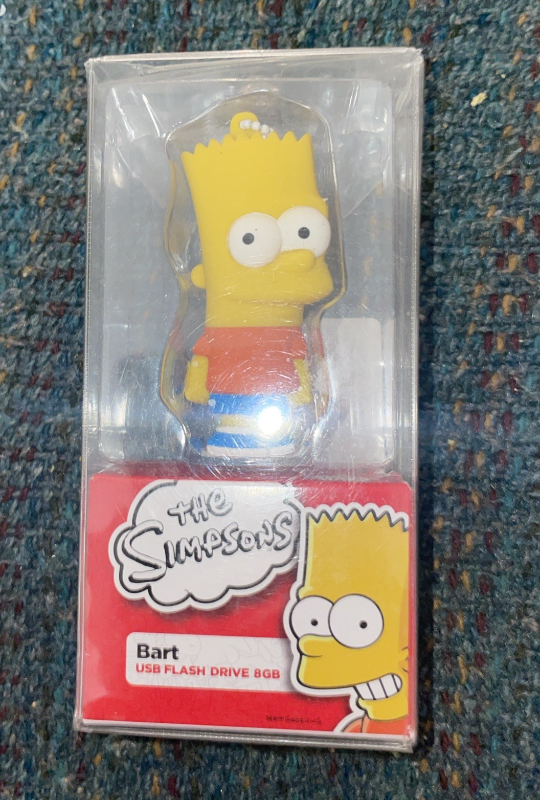 Tribe The Simpsons 3D Design USB Flash Drive 8GB BART Keychain unopened rare