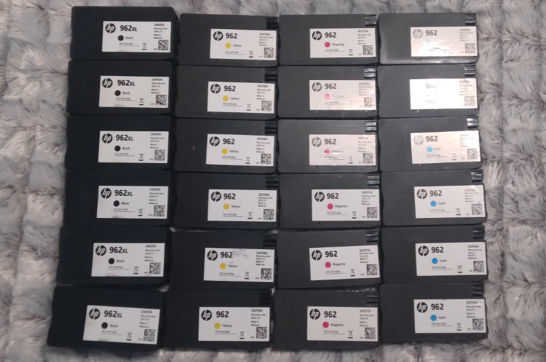 24 Virgin EMPTY Genuine HP 962XL & 962 Ink Cartridges NEVER REFILLED PARTS ONLY