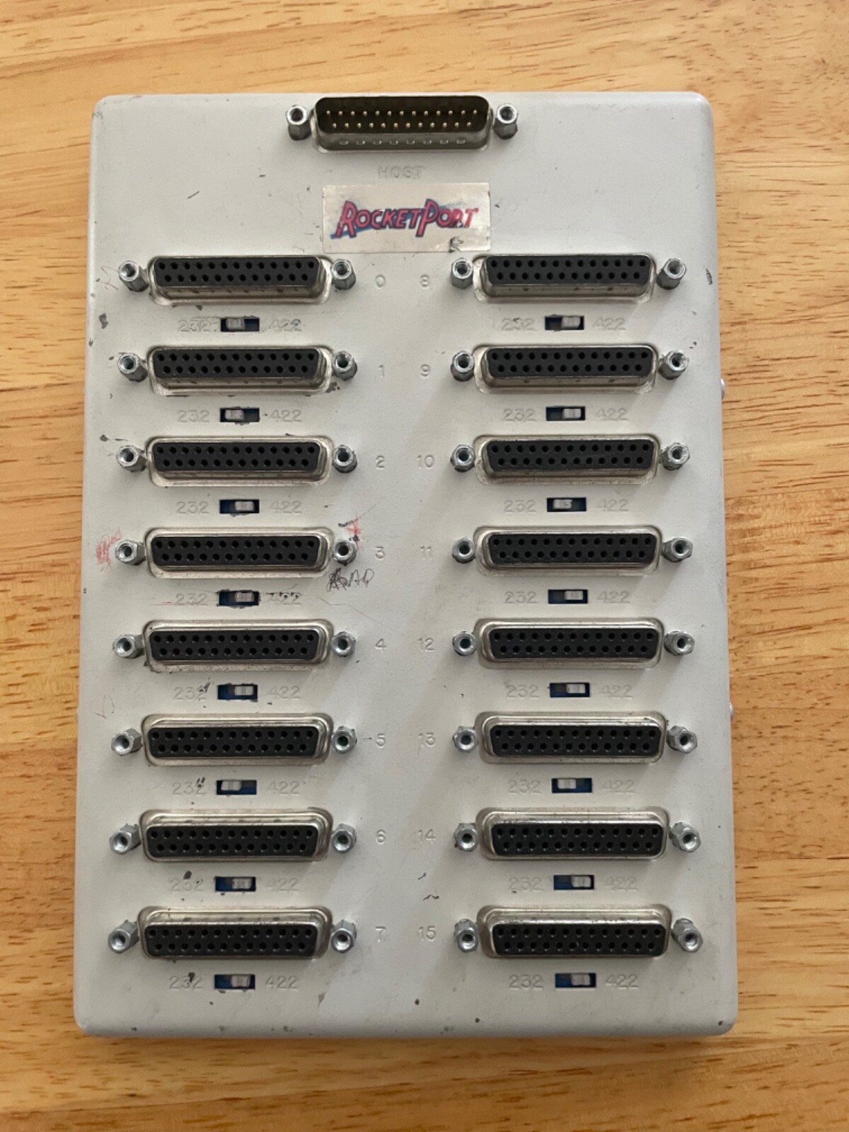 COMTROL 94100-2 RocketPort Interface RS232 16 Port Panel
