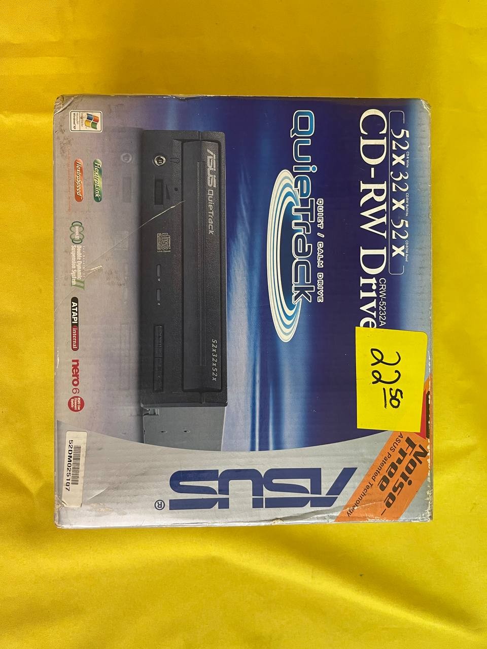 ASUS CRW-5232A 52X32X52 Internal IDE ATAPI CD-RW Optical Drive Boxed RE