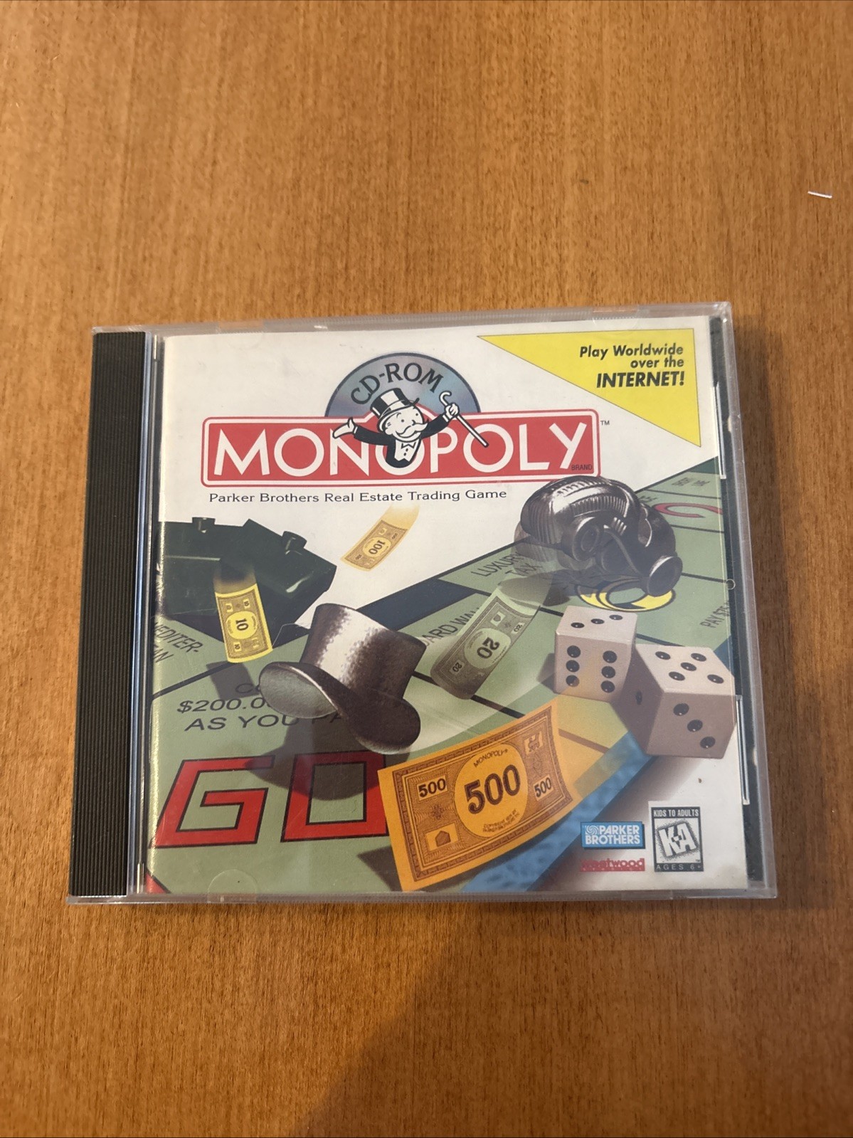 Hasbro Monopoly CD-ROMfor Macintosh Computer Game Vintage 1996 With Manual