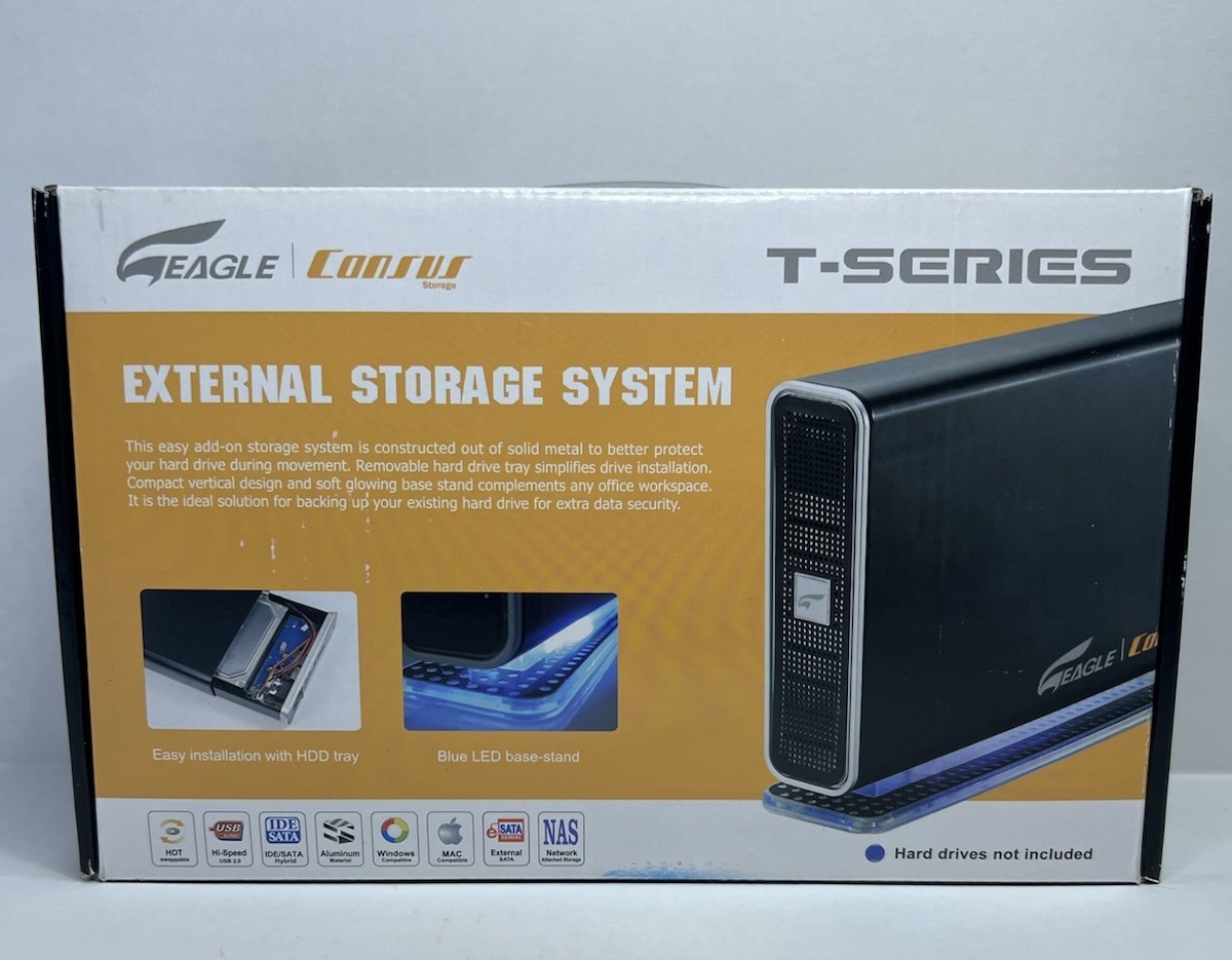 Eagle Consus T-Series 3.5" USB 2.0 External Storage System ET-CSTSIU2-BK