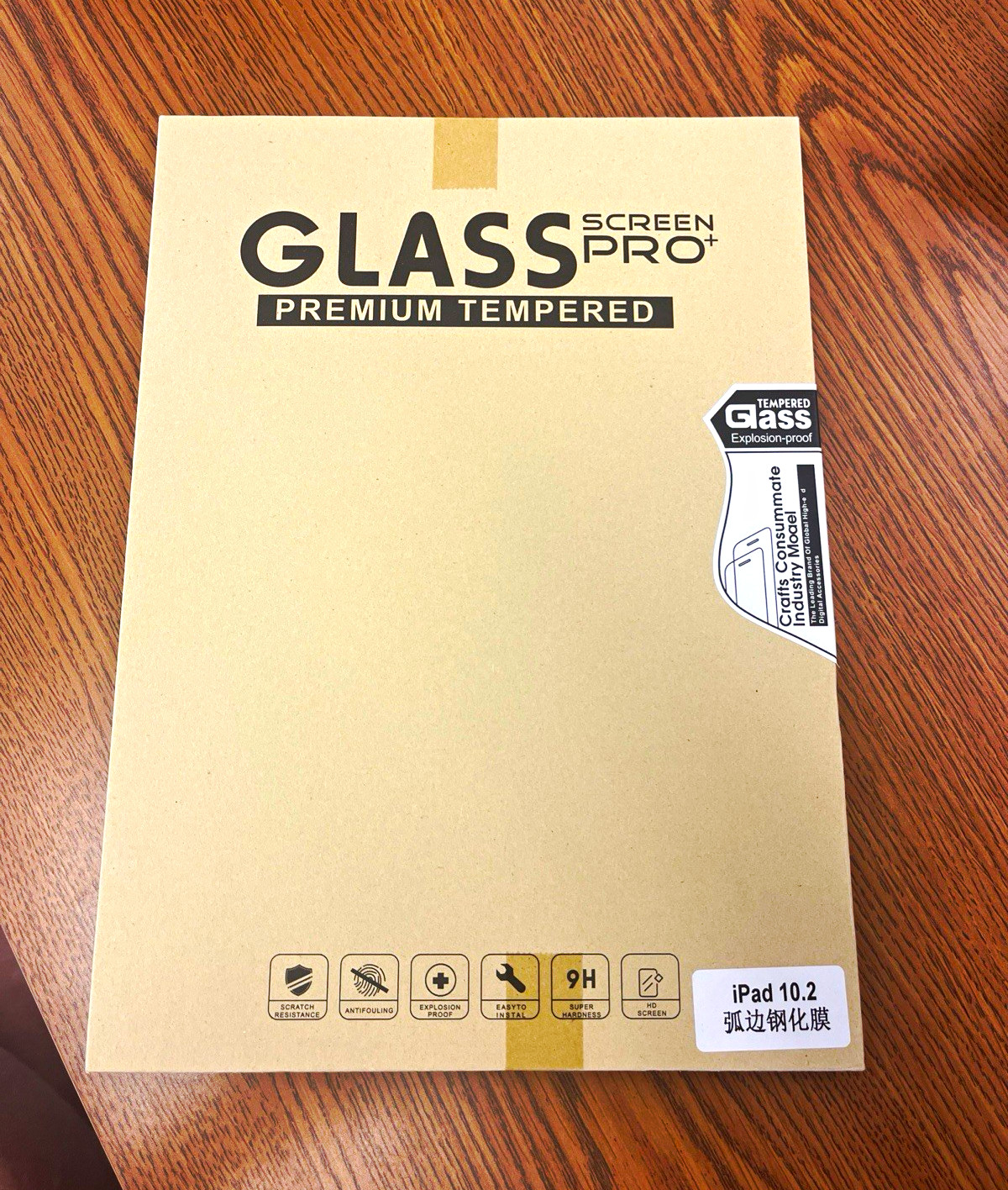 GLASS PRO+ Tempered Glass Screen Protector Clear for Apple iPad 10.2in 9H