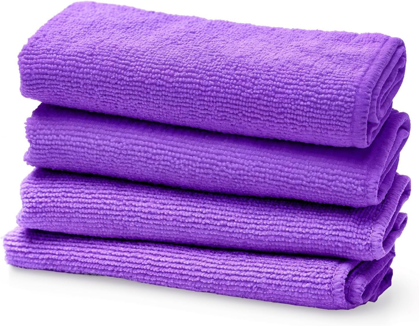 4Pcs Purple Microfiber Screen Cleaner Cloths for TV Laptop Car Streak Free