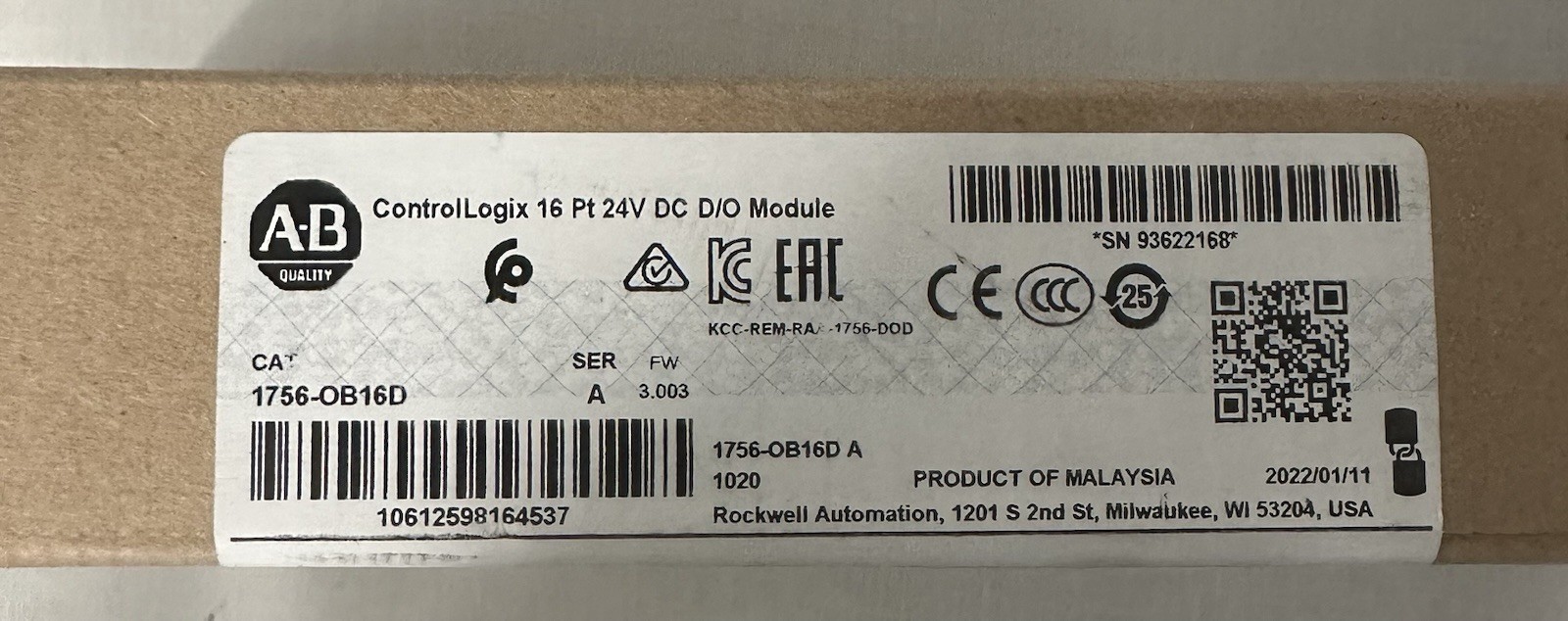 1 Pcs Brand New For 1756-OB16D 16-Point Output Module DHL/Fedex
