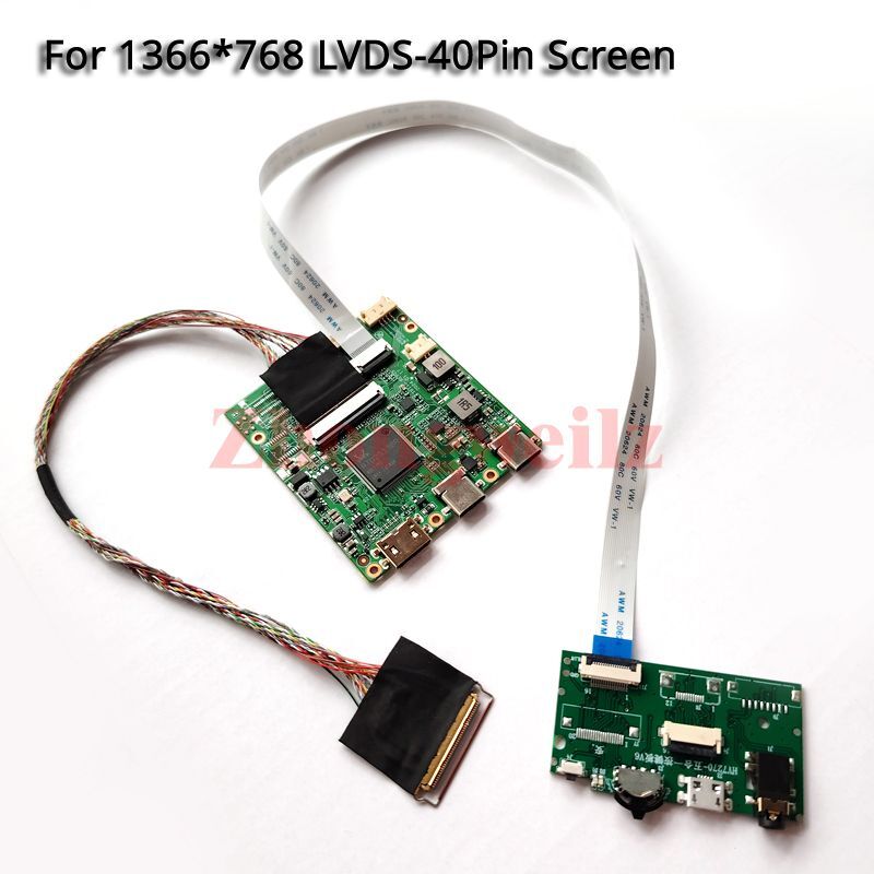 For LTN156AT26-N01/F01 Mini-HDMI LVDS 40-Pin 1366x768 USB-C LCD Driver Board Kit