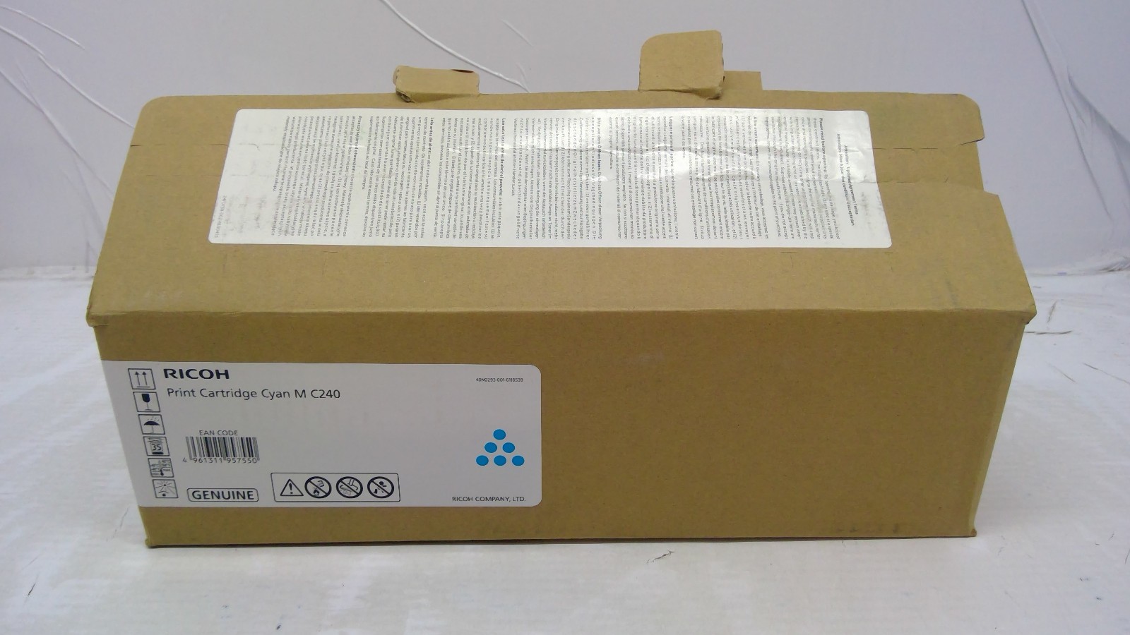 Genuine Ricoh M C240 Cyan Toner *Open Box/Open Bag* 408440