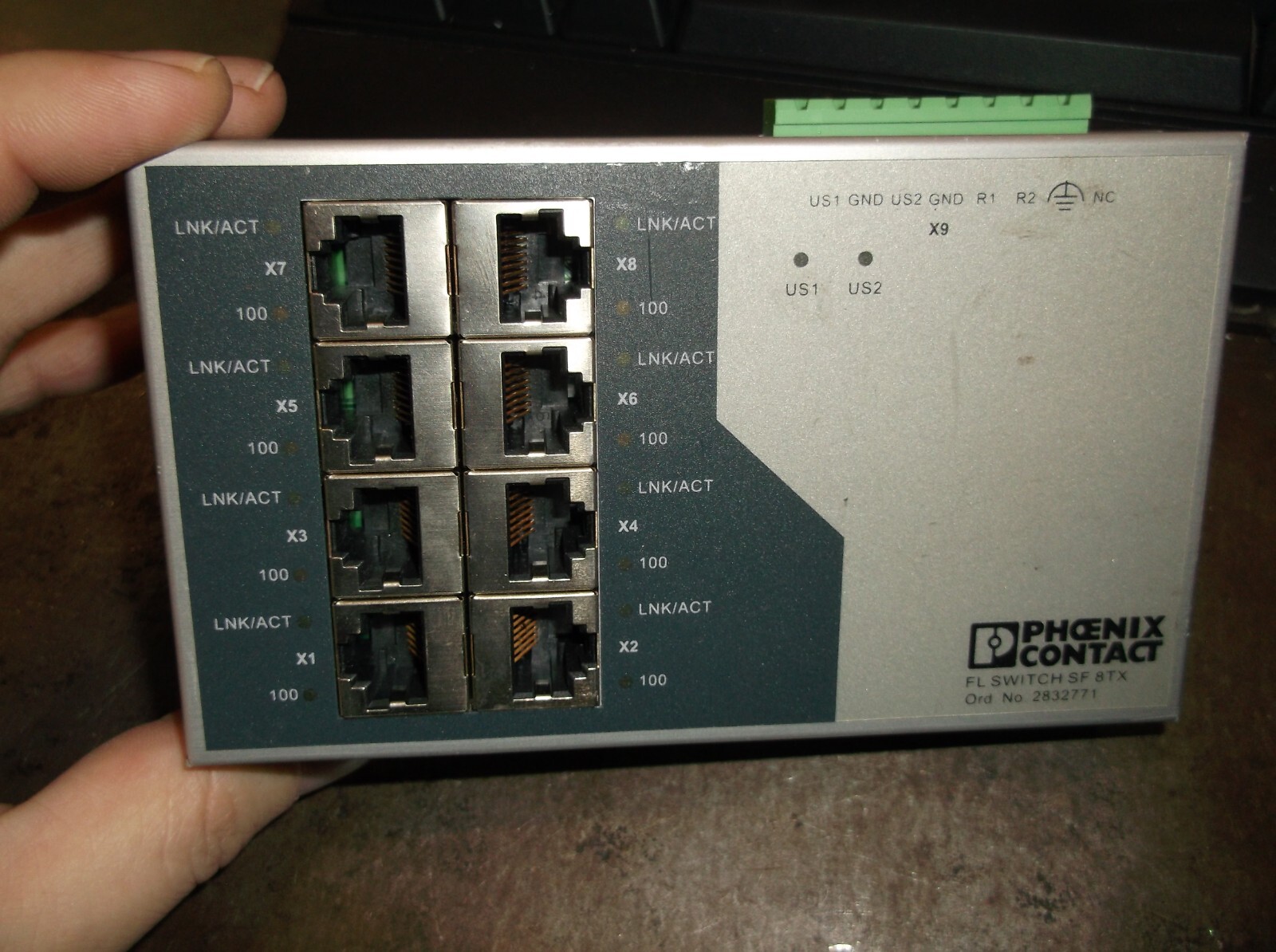 PHOENIX CONTACT 2832771 ETHERNET SWITCH SF 8TX (268-3)