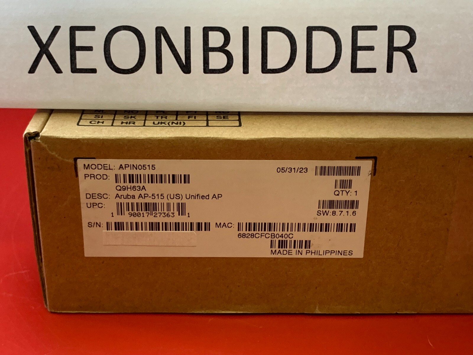 Q9H63A HPE ARUBA AP-515 (US) UNIFIED Access Point AP HPE Retail NEW F/S