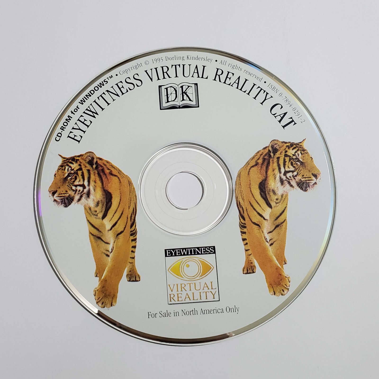 DK Eyewitness Virtual Reality Cat CD ROM Disc Only 1995 Windows Homeschool