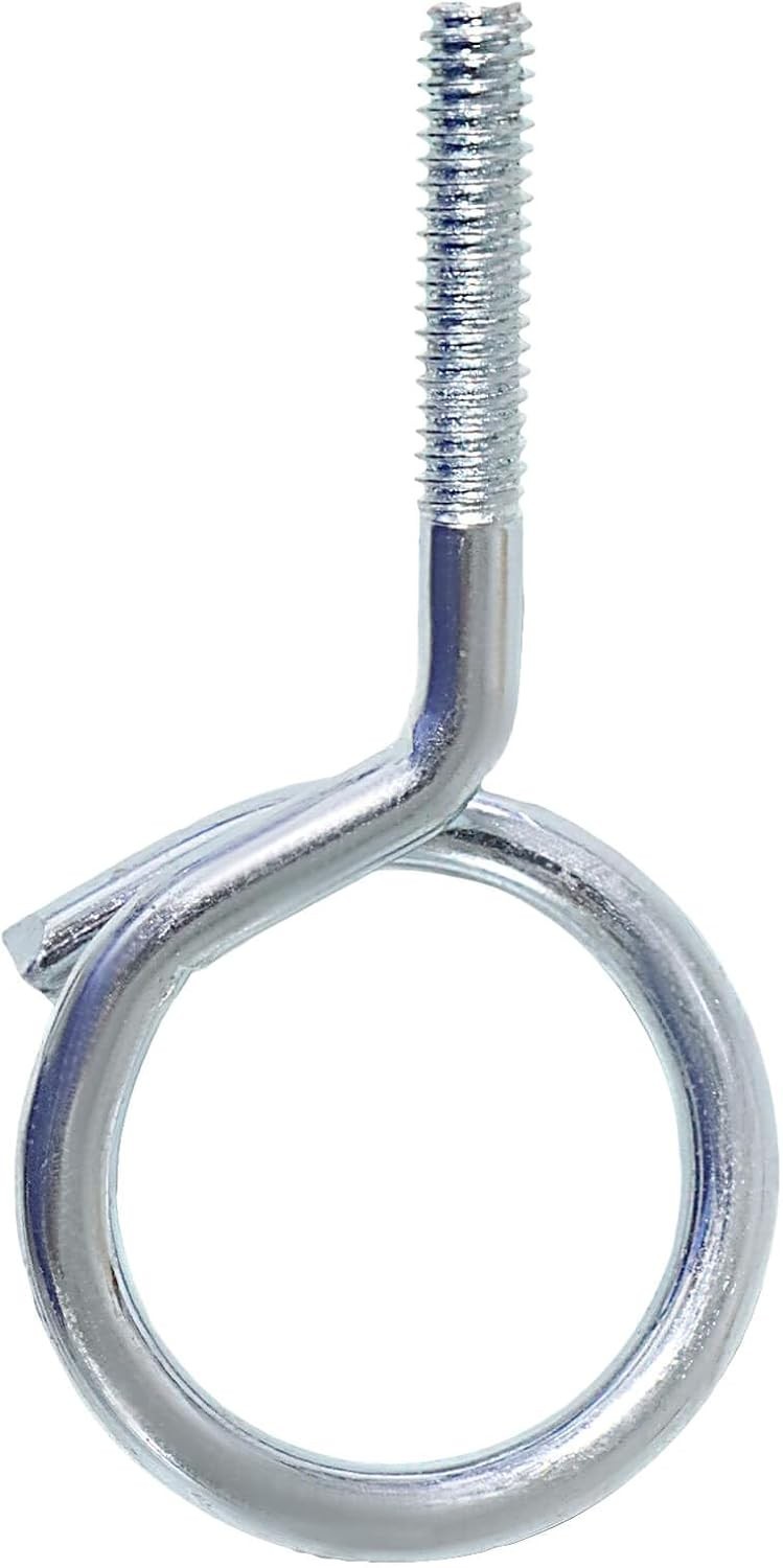 1/4"-20 Machine Threaded Bridle Rings, 1-1/4" Diameter Heavy Duty Cable & Wir...