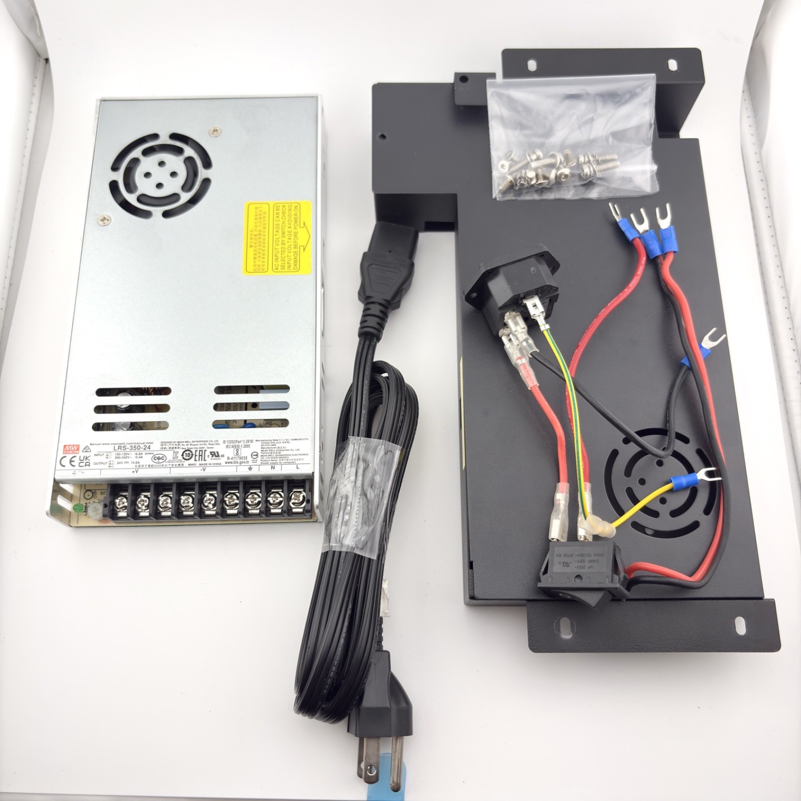 Ender 3 V2 Power Supply PSU w Cables Hardware Case 3D Printer Replacement