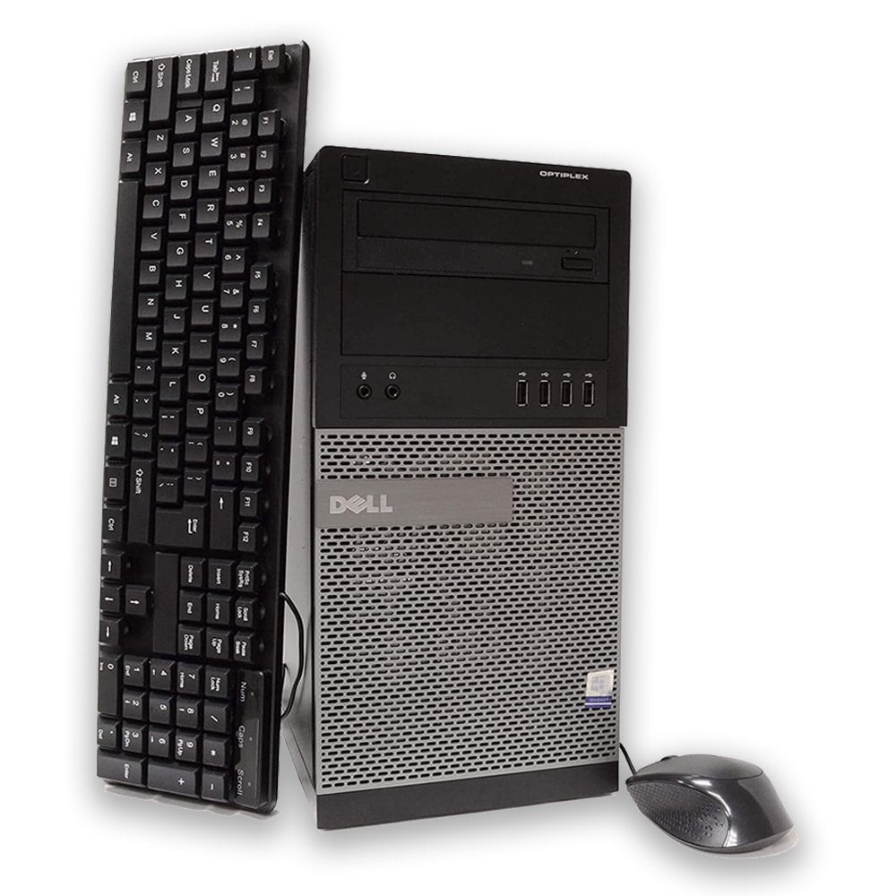Dell Pre-Owned Windows 11 Pro Fast Dell Optiplex 9020 Desktop Tower i5 8GB RAM