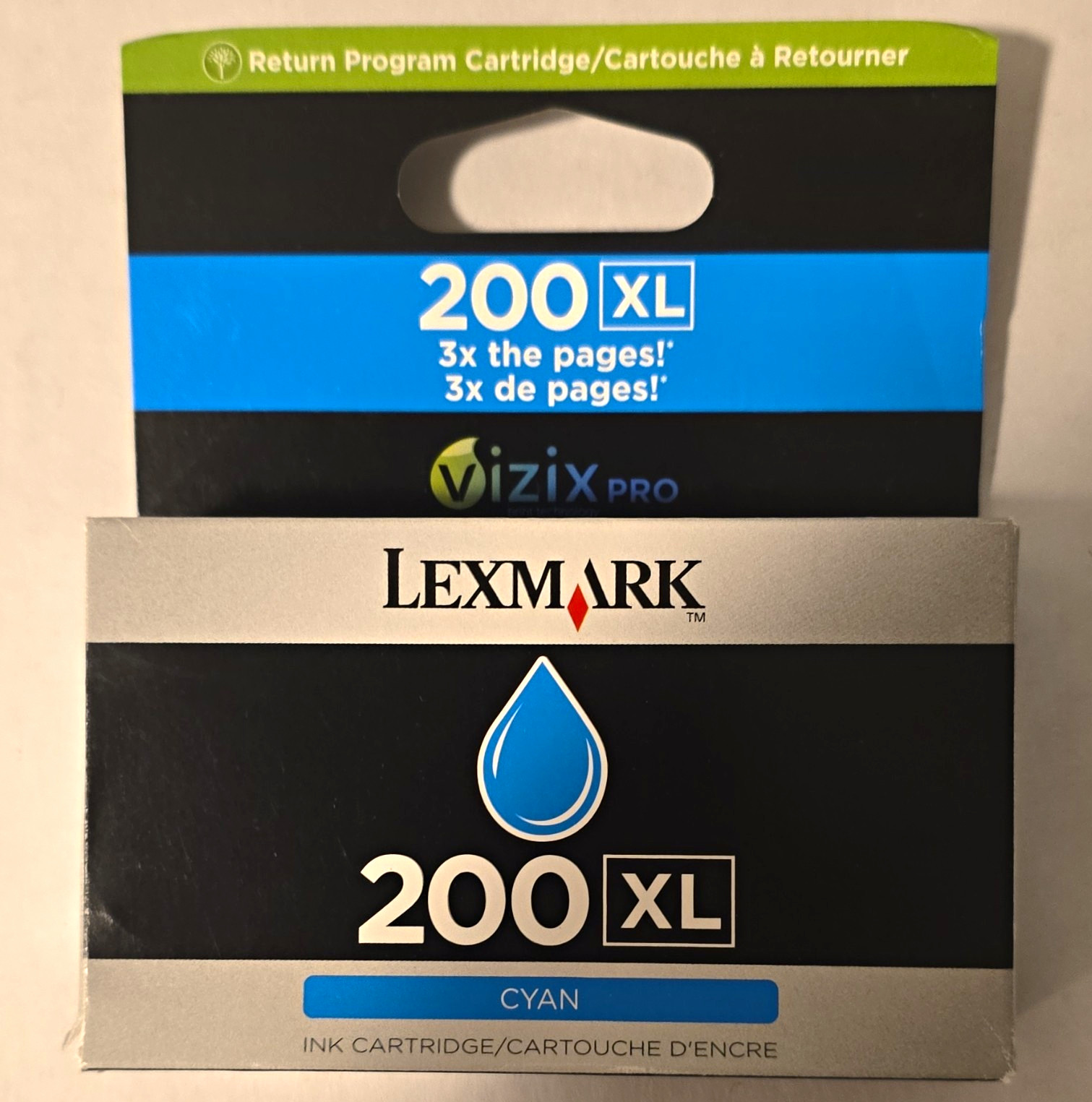 Lexmark 200XL Genuine Original Inkjet Ink Cartridge Cyan Return Program