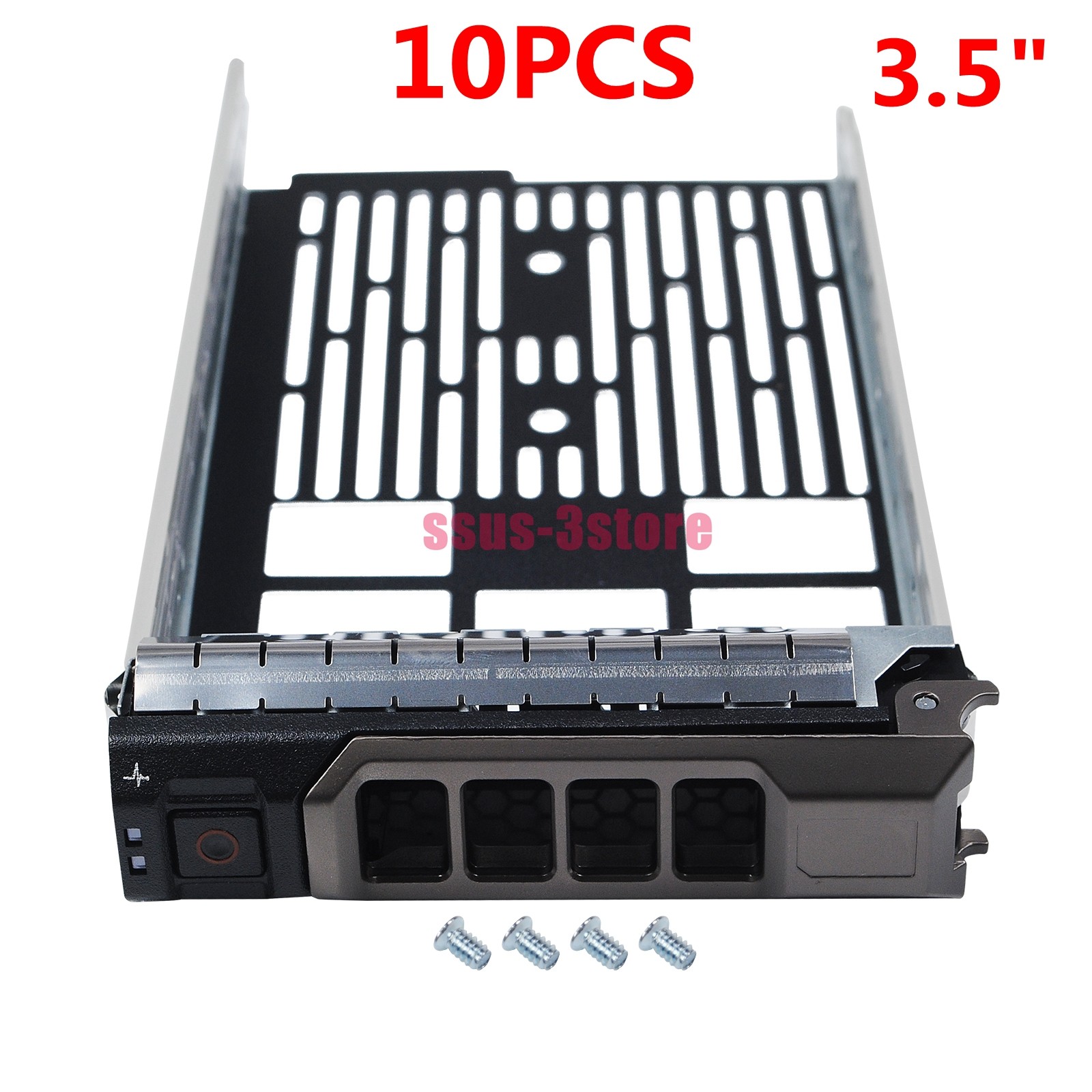 10X 3.5" SATA SAS Drive Tray Caddy KG1CH For Dell R430 R530 R630 R730 R730XD