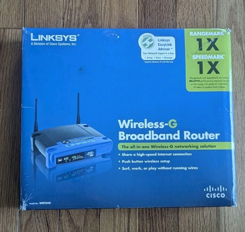 Linksys WRT54G v8 Wireless Broadband Router 2.4GHz 4-Port DD-WRT C4