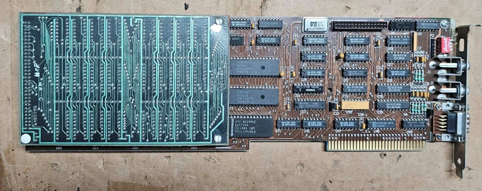 Rare Retrp IBM EGA Enhanced Graphics Adapter w/Memory Expansion 8-Bit Video Card