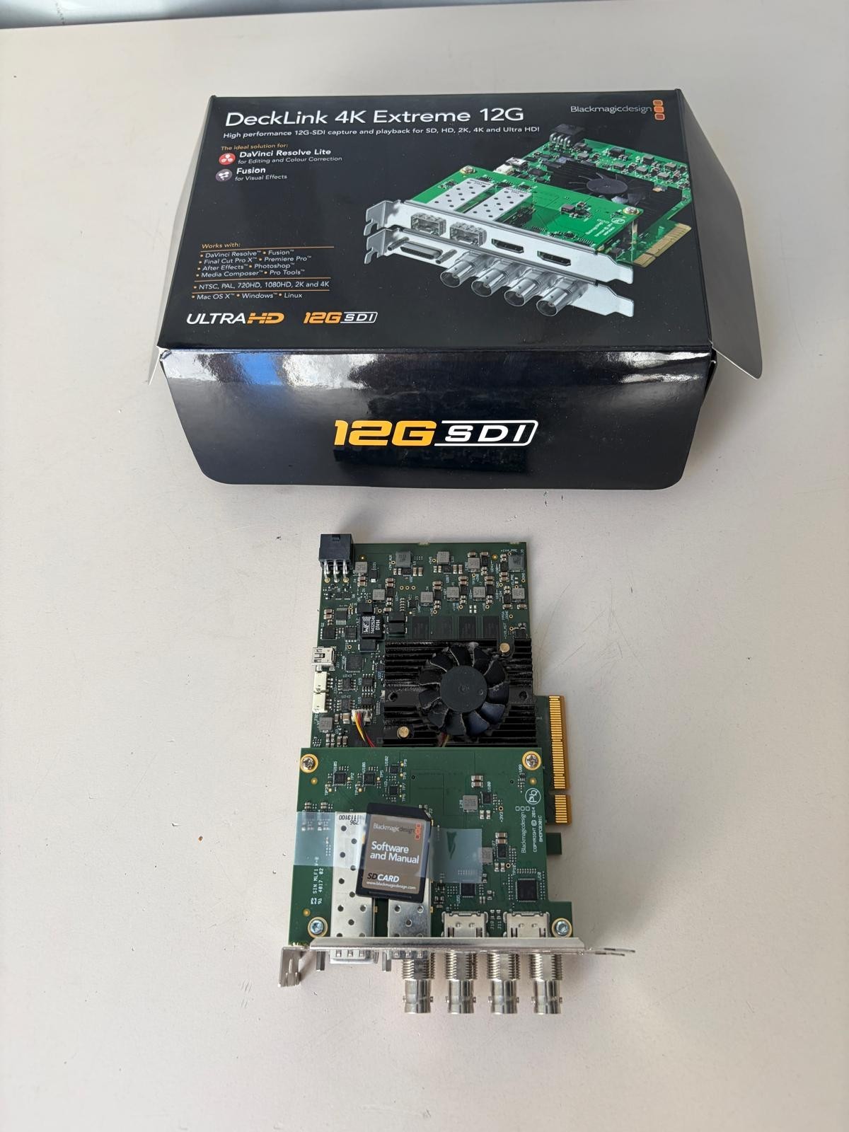 Blackmagic Design DeckLink 4K Extreme 12G PCIe Capture & Playback Card 12G-SDI