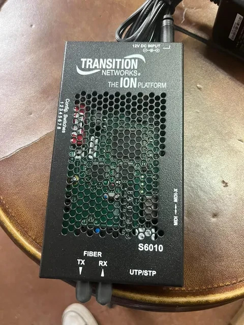 TRANSITION NETWORKS S6010-1011 – ION PLATFORM FIBER MEDIA CONVERTER – OPEN BOX /