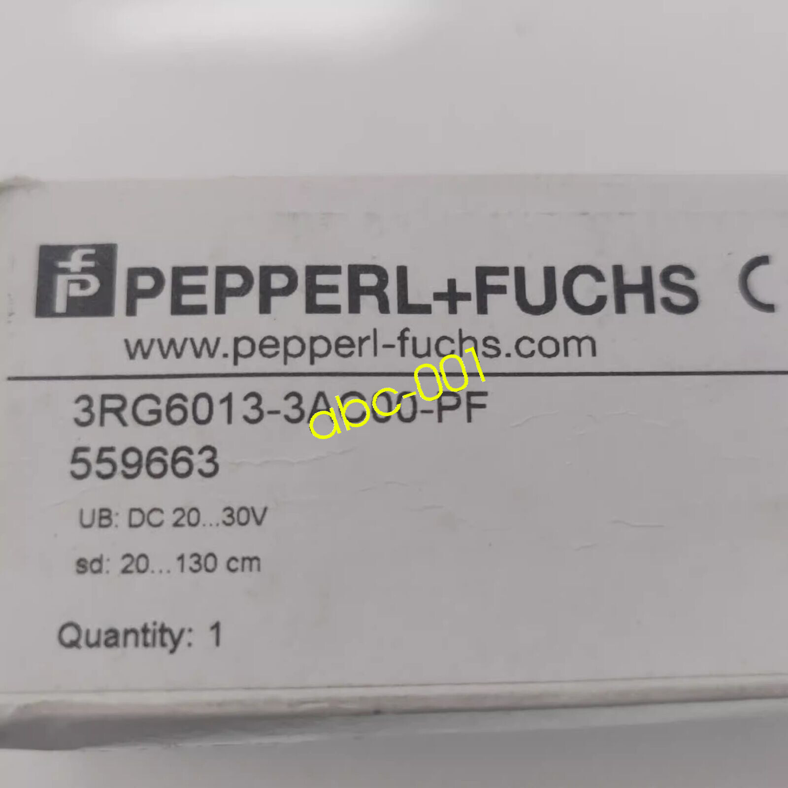 1pcs Pepperl+Fuchs Ultrasonic Sensor 3RG6013-3AC00-PF Inductive Switch Probe