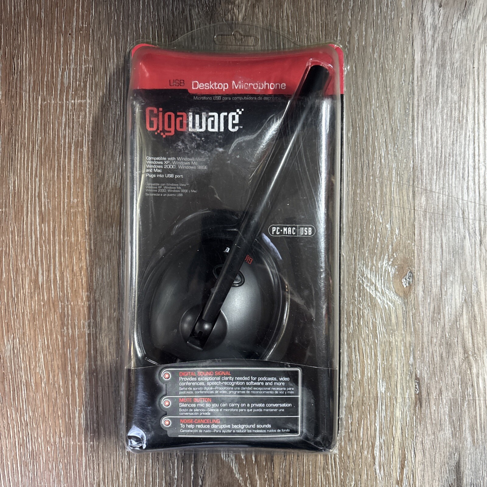 Gigaware  Desktop USB Microphone Microphone for PC-MAC USB 33-124