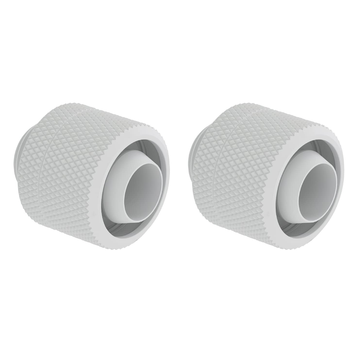 Dracaena.io 2-Pack G1/4 Soft Tube Compression Fitting, 3/8ID 5/8OD, White