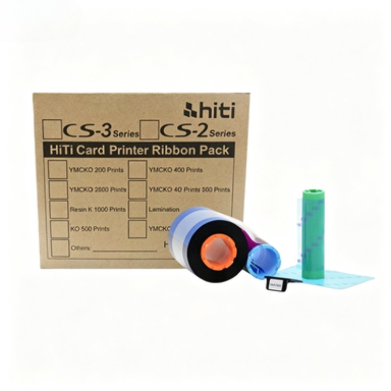 New Ribbon Fit For HITI CS200e Color Ribbon YMCKO-400 Sheet High quality