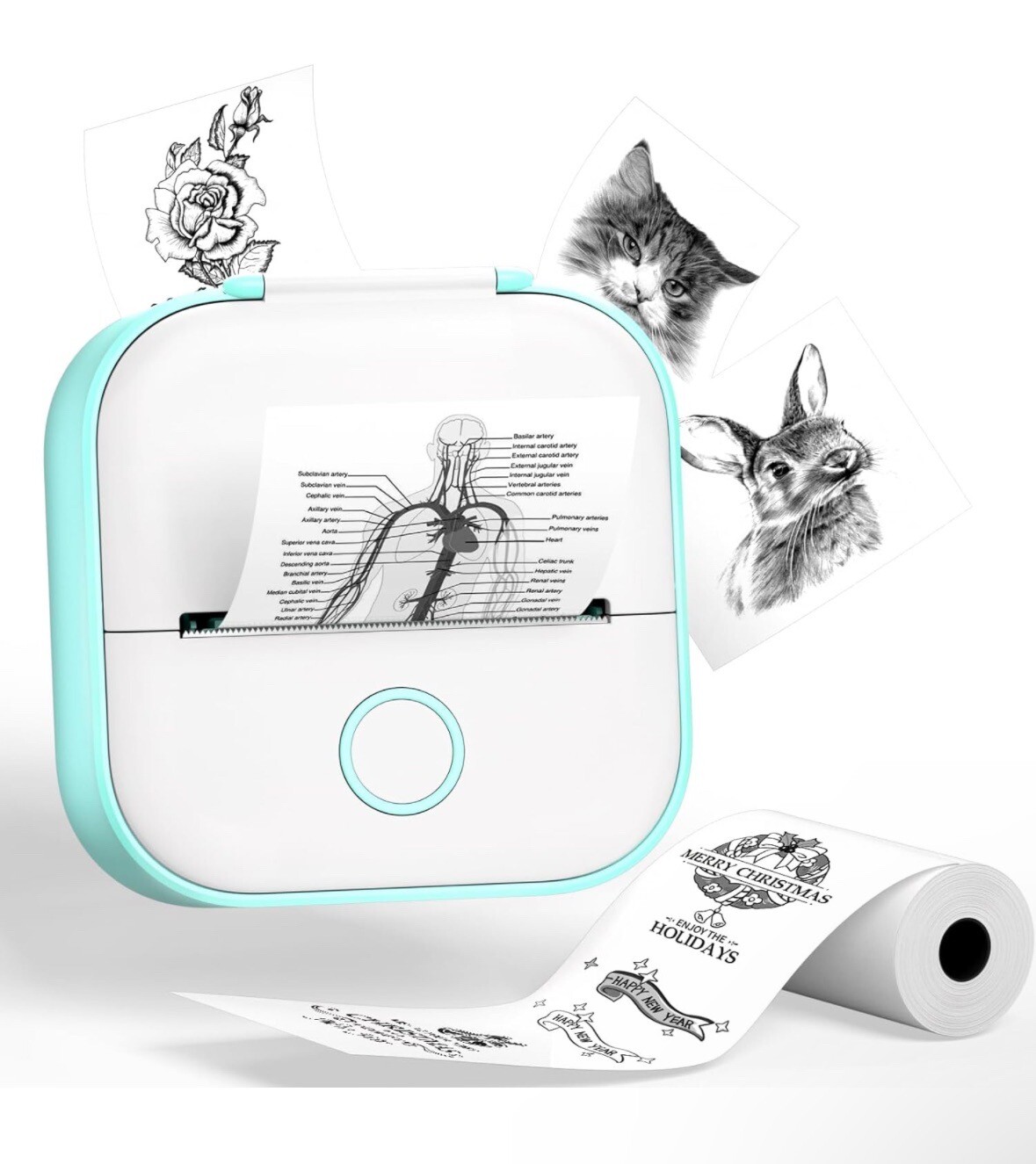 Phomemo Mini Pocket Thermal Printer Wireless Bluetooth Photo T02 or Label Paper