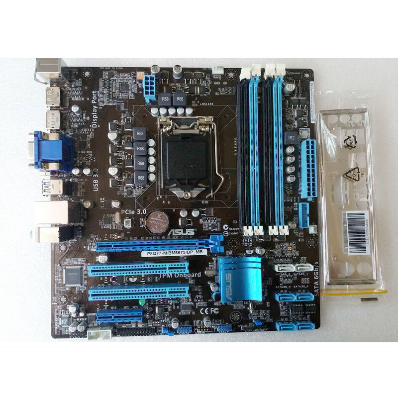 For ASUS P8Q77-M/BM6675/DP_MB Motherboard LGA1155 Q77 Mainboard