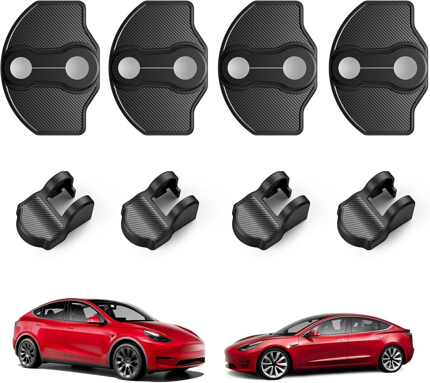 BASENOR 2017-2026 Tesla Model Y Juniper Model 3 Highland Door Lock Cover Protect