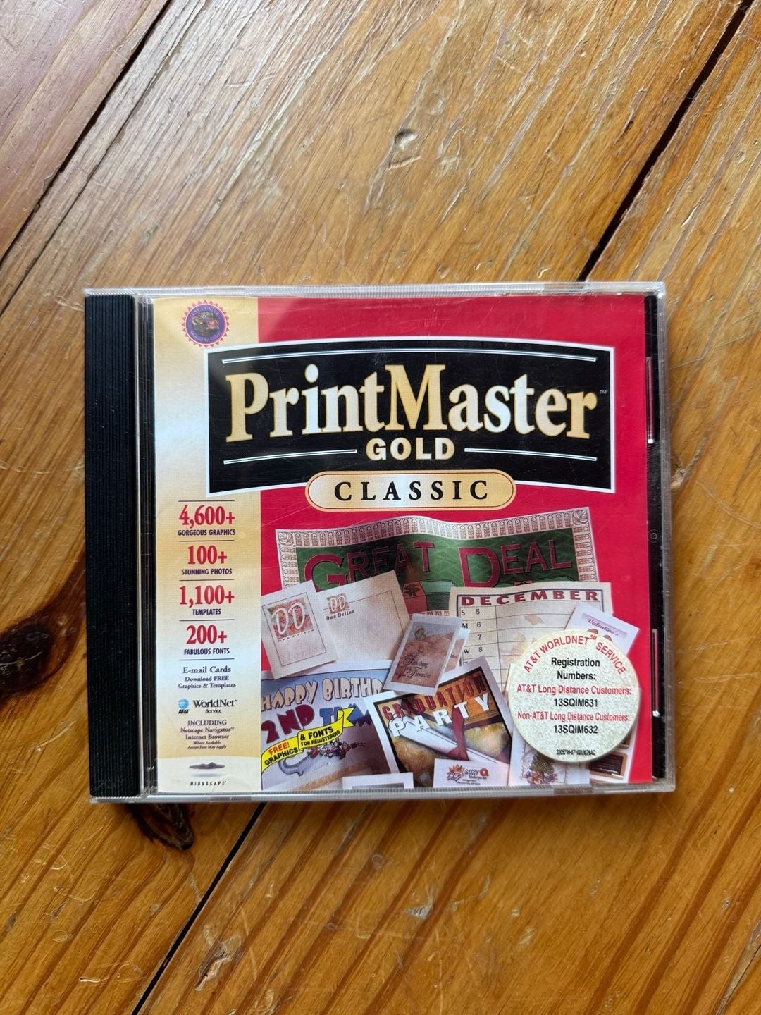 Mindscape PrintMaster Gold Classic Version 4.0 PC CD-ROM Windows 95