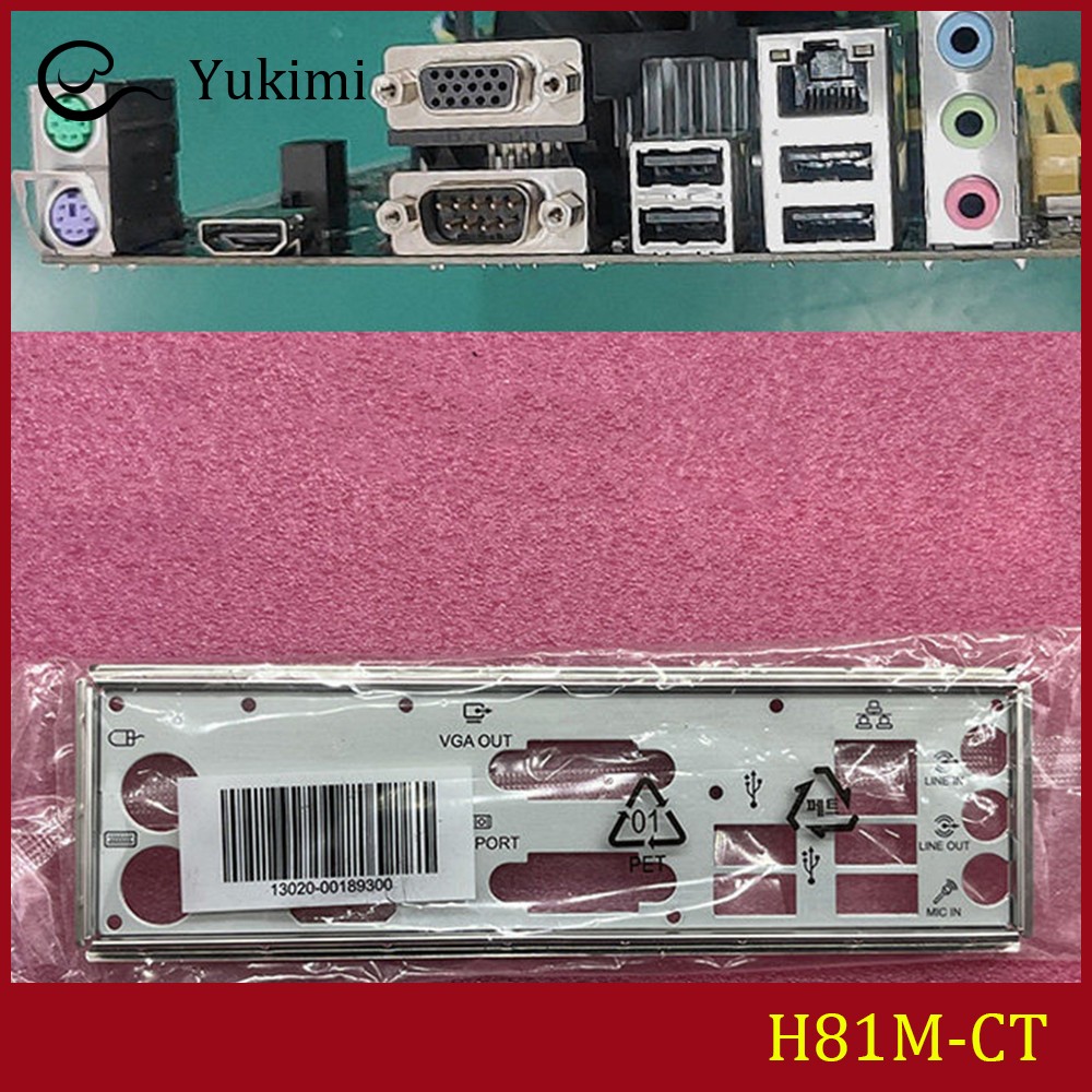 NEW FOR ASUS H81M-CT Ｍotherboard I/O Shield Backplate