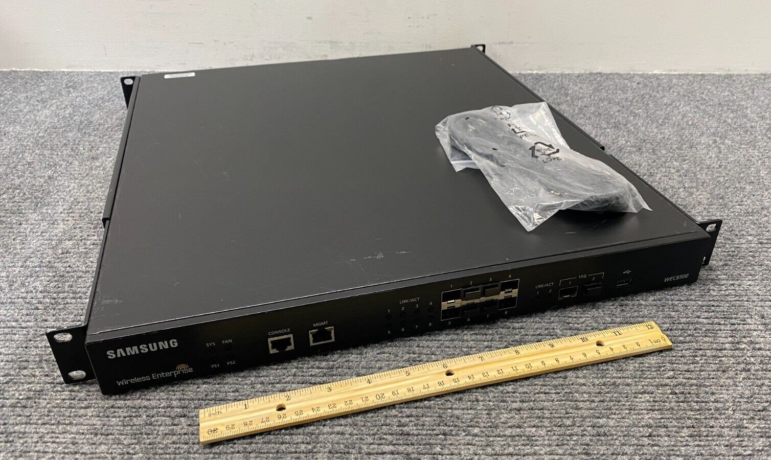 Samsung WEC8500 Wireless Enterprise Controller w/ Rack Ears & Power Cord