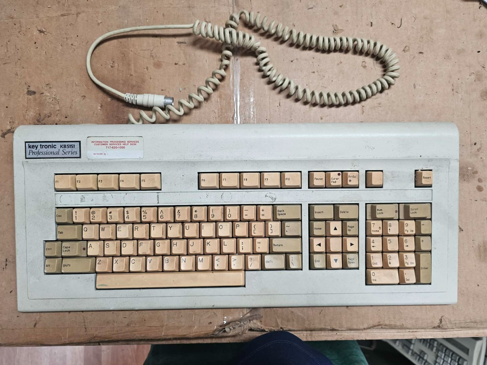 Rare Key Tronic KB5151 Professional Mechanical IBM AT/XT 5-Pin Vintage Keyboard