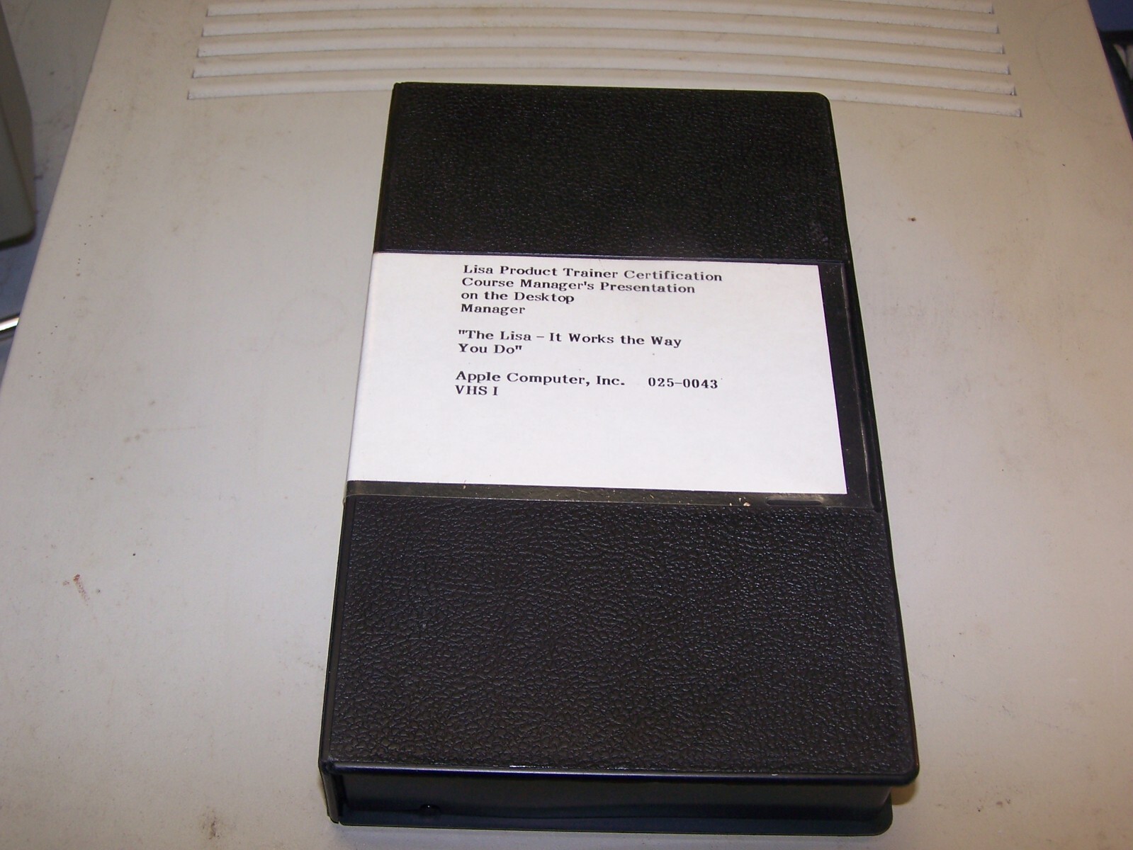 Apple Computer "The Lisa -It works the way you do" Product Training VHS Tape
