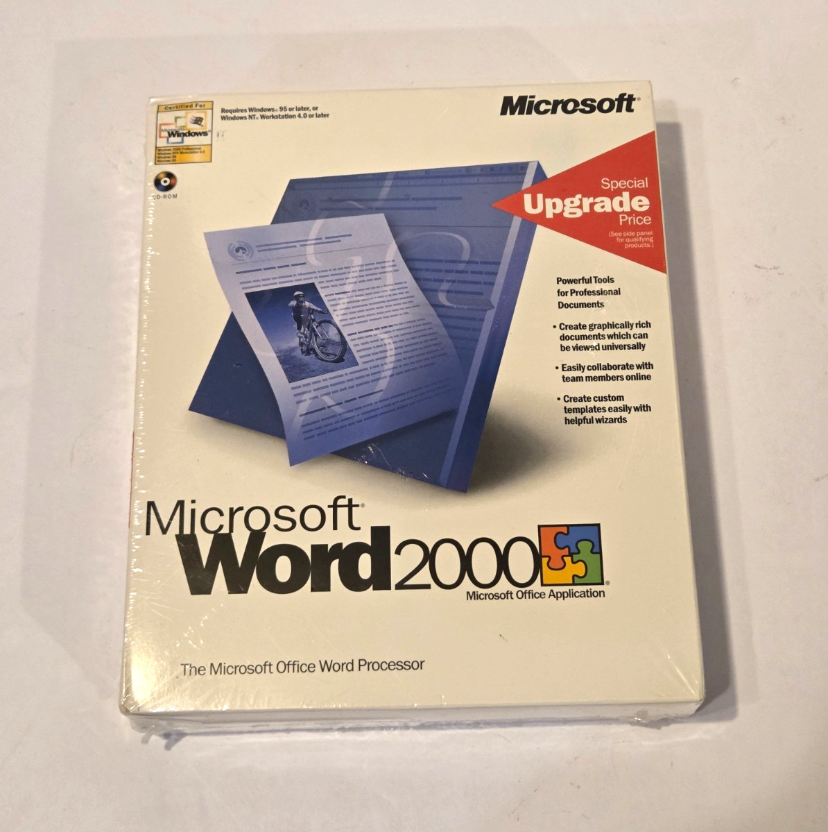 Microsoft Word 2000 Upgrade Edition CD (English) for Windows 95+ / NT 4.0+