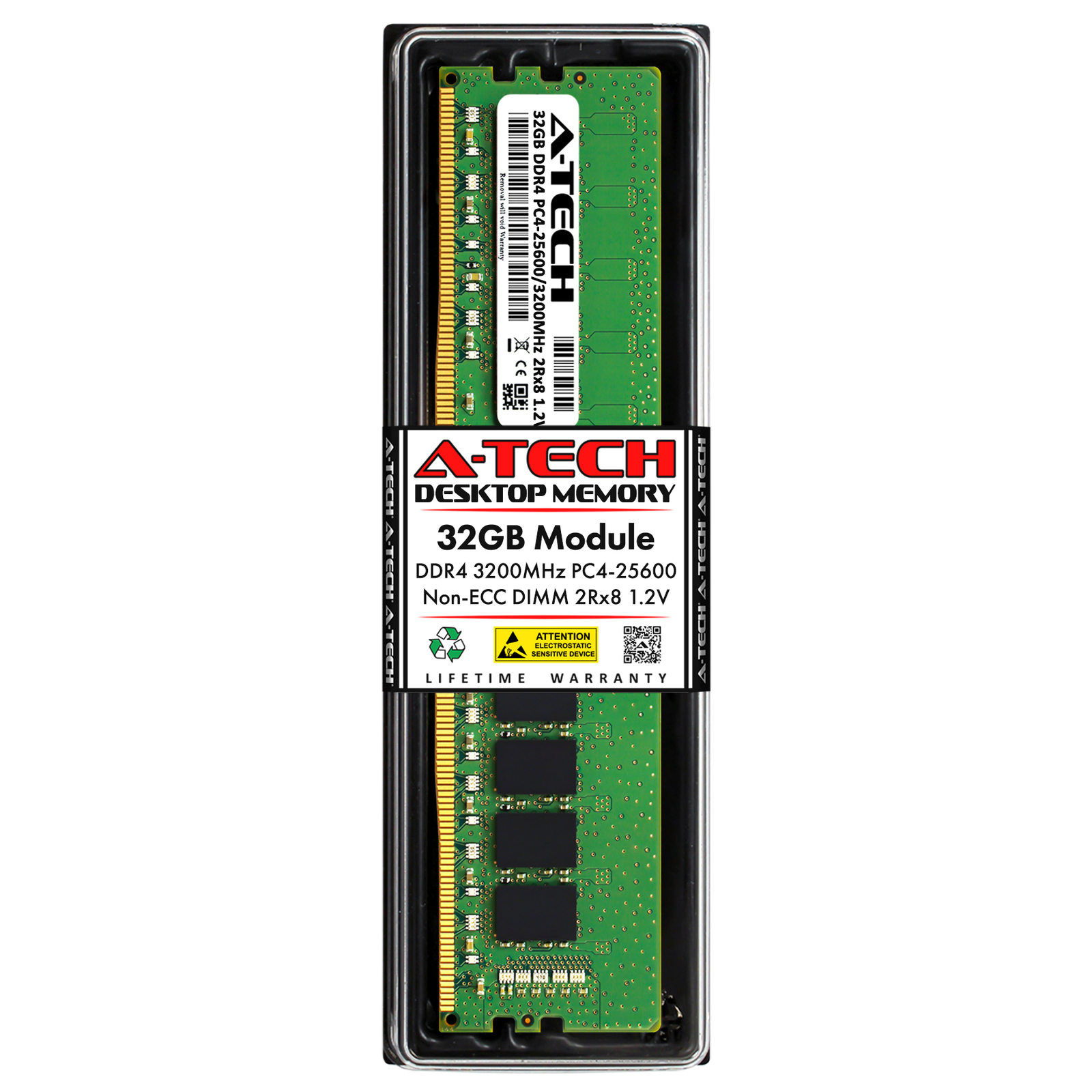 32GB DDR4 PC4-25600 DIMM (Replacement for Crucial CT32G4DFD832A) Memory RAM