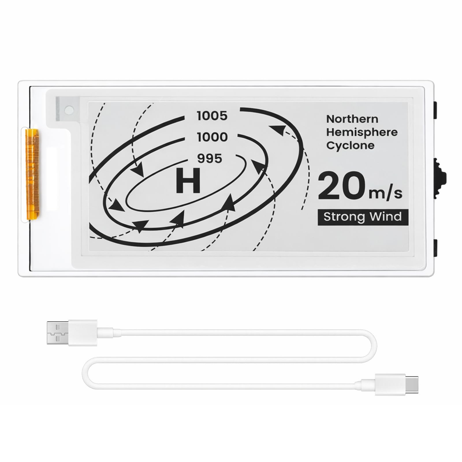 ESP32 E-Ink Display 2.13 Inch E-Paper HMI Display Black/White Color