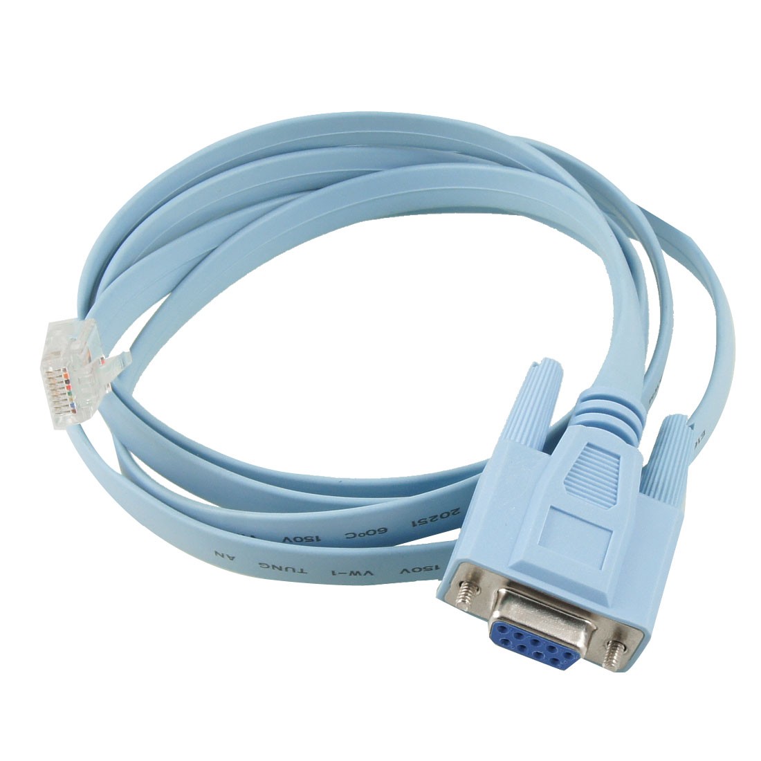DB9 Pin Female to 8P8C RJ45 Blue Cisco Compatible Console Cable 1.5M
