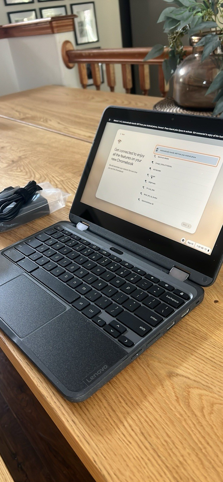 Functional Dell Chromebook 3100 2-in-1 laptop with a black finish
